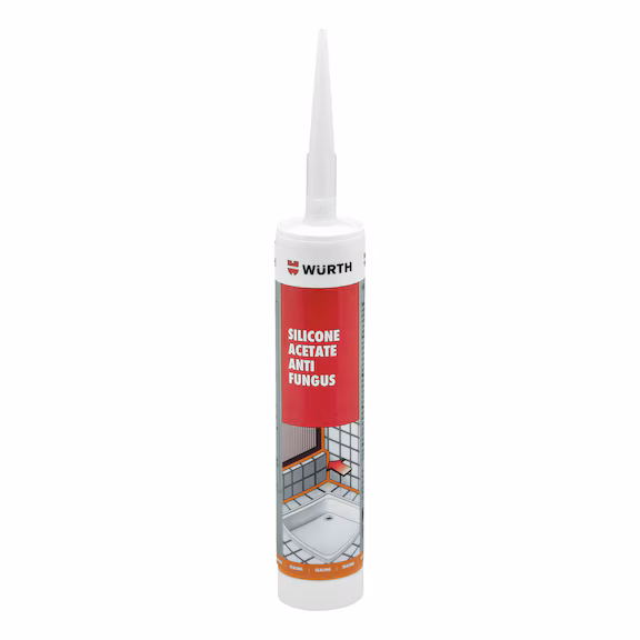 ACETATE SILICONE SEALANT ANTI FUNGS CLEAR – 280ML ACETATE SILICONE SEALANT ANTI FUNGS CLEAR – 280ML